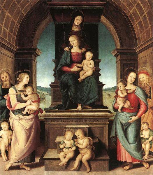 Pietro Perugino The Family of the Madonna Germany oil painting art